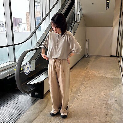 婦人 綿混タックワイドパンツ | 無印良品